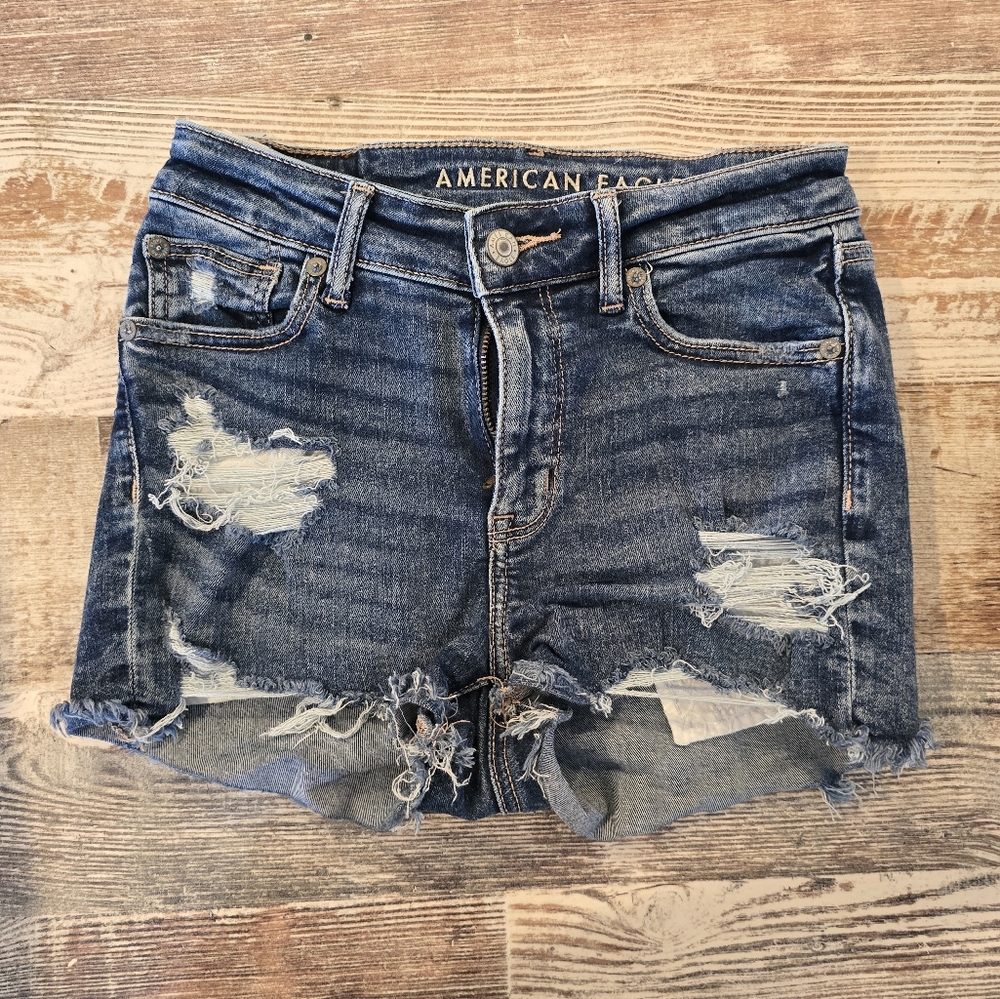 Dark Shadow AE Ne(x)t Level High Rise Denim Short Shorts